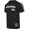 Pro Standard Mens NFL Mesh Cotton Single Jersey Taping Tee(Black)