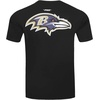 Pro Standard Mens NFL Mesh Cotton Single Jersey Taping Tee(Black)