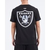Pro Standard Mens NFL Mesh Cotton Single Jersey Taping Tee(Black/Gray)