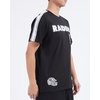 Pro Standard Mens NFL Mesh Cotton Single Jersey Taping Tee(Black/Gray)