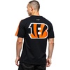Pro Standard Mens NFL Mesh Cotton Single Jersey Taping Tee(Black/Orange)