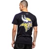 Pro Standard Mens NFL Mesh Cotton Single Jersey Taping Tee(Black/Purple)