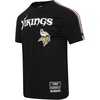 Pro Standard Mens NFL Mesh Cotton Single Jersey Taping Tee(Black/Purple)