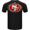 Pro Standard Mens NFL Mesh Cotton Single Jersey Taping Tee(Black/Red)