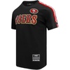 Pro Standard Mens NFL Mesh Cotton Single Jersey Taping Tee(Black/Red)