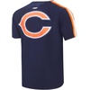Pro Standard Mens NFL Mesh Cotton Single Jersey Taping Tee(Midnight Navy/Orange)