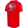 Pro Standard Mens NFL Mesh Cotton Single Jersey Taping Tee(Red/Black)