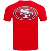 Pro Standard Mens NFL Mesh Cotton Single Jersey Taping Tee(Red/Black)