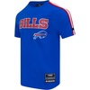 Pro Standard Mens NFL Mesh Cotton Single Jersey Taping Tee(Royal Blue/Red)