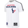 Pro Standard Mens NFL Mesh Cotton Single Jersey Taping Tee(White/Black)