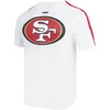 Pro Standard Mens NFL Mesh Cotton Single Jersey Taping Tee(White/Red)