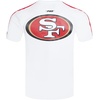 Pro Standard Mens NFL Mesh Cotton Single Jersey Taping Tee(White/Red)