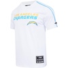 Pro Standard Mens NFL Mesh Cotton Single Jersey Taping Tee(White/University Blue)
