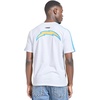 Pro Standard Mens NFL Mesh Cotton Single Jersey Taping Tee(White/University Blue)