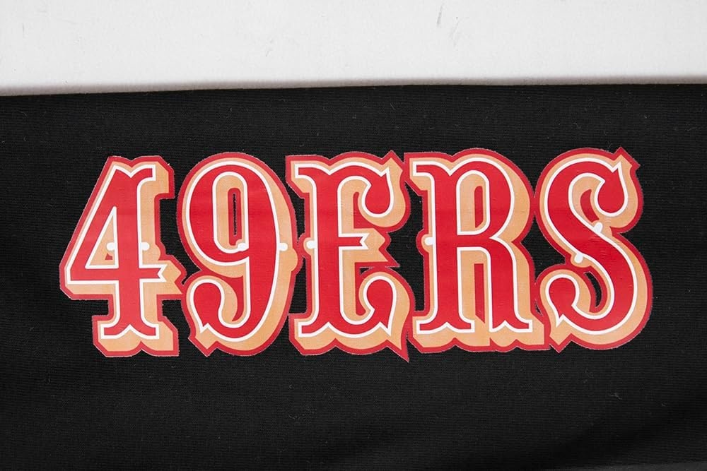 image:imagePro Standard Womens NFL San Francisco 49ers Classic Chenille Legging Black M Black Medium Cotton Span