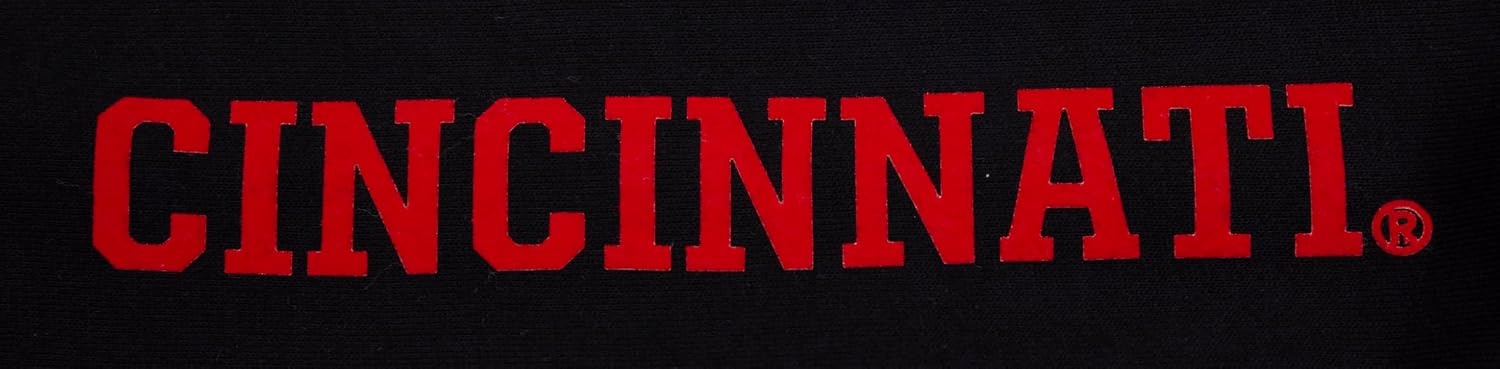image:imagePro Standard NCAA mens Pro Standard Mens Classic Chenille Brushed Back French Terry Crewneck SweatshirtBlackRedBlack