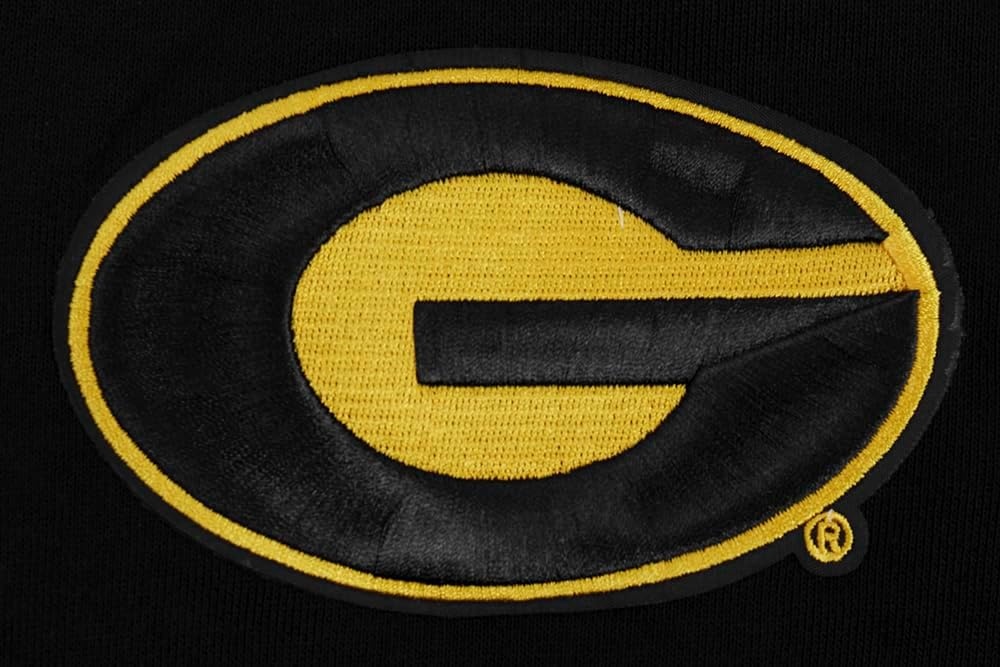 image:imagePro Standard NCAA mens Pro Standard Mens Classic Chenille Brushed Back French Terry Crewneck SweatshirtBlackYellow
