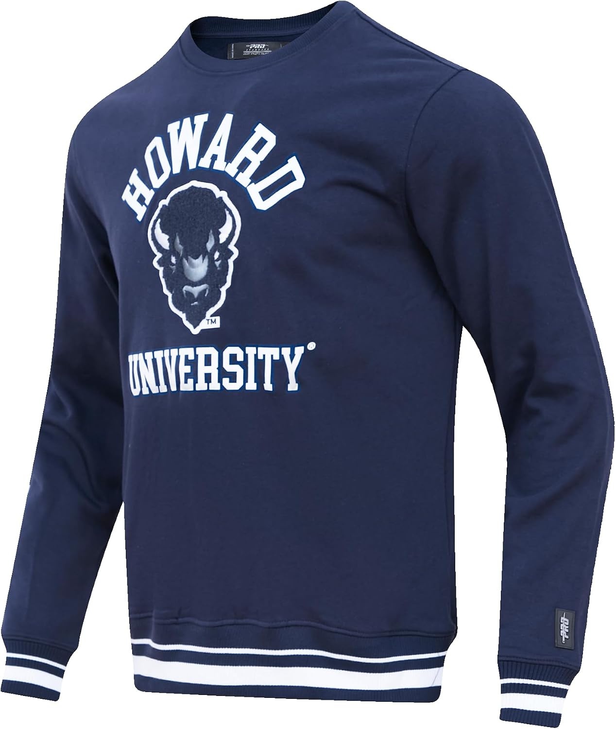 image:imagePro Standard NCAA mens Pro Standard Mens Classic Chenille Brushed Back French Terry Crewneck SweatshirtTeam Color