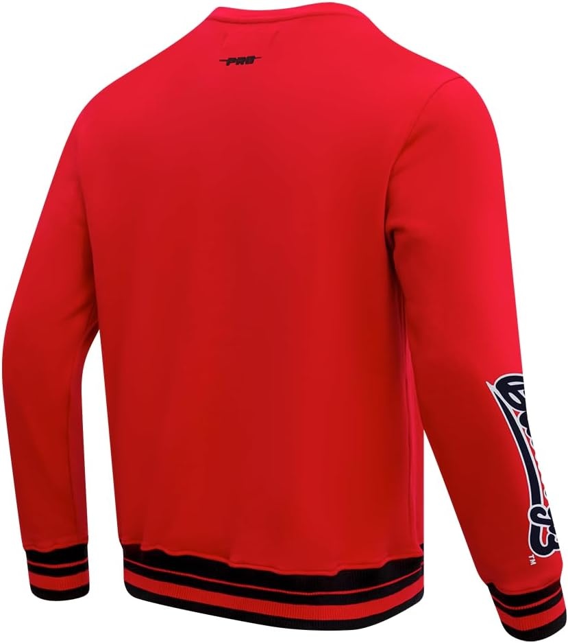 image:imagePro Standard NCAA mens Pro Standard Mens Classic Chenille Brushed Back French Terry Crewneck SweatshirtTeam Color