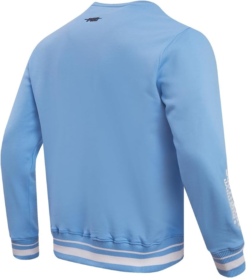 image:imagePro Standard NCAA mens Pro Standard Mens Classic Chenille Brushed Back French Terry Crewneck SweatshirtTeam Color