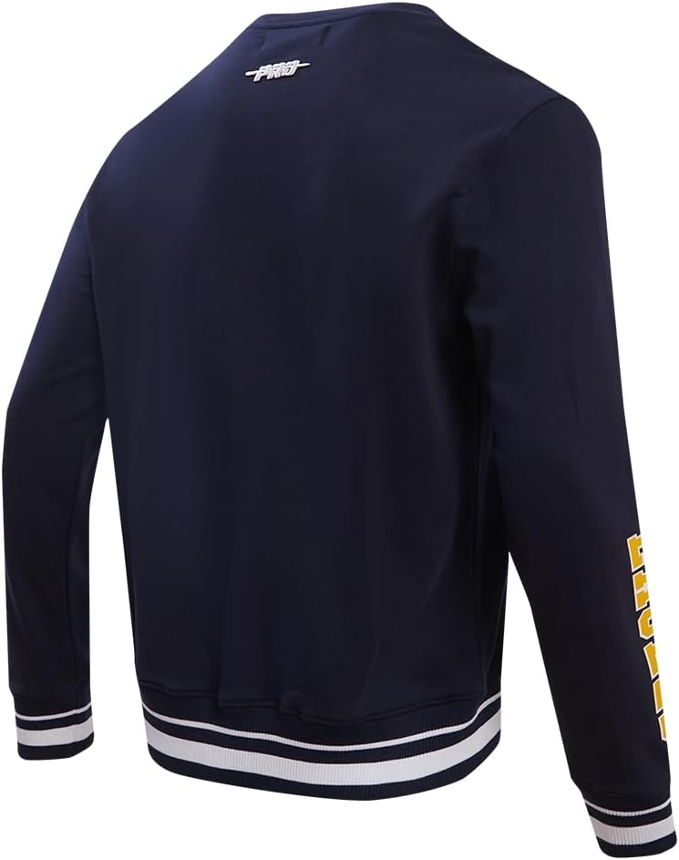 image:imagePro Standard NCAA mens Pro Standard Mens Classic Chenille Brushed Back French Terry Crewneck SweatshirtTeam Color