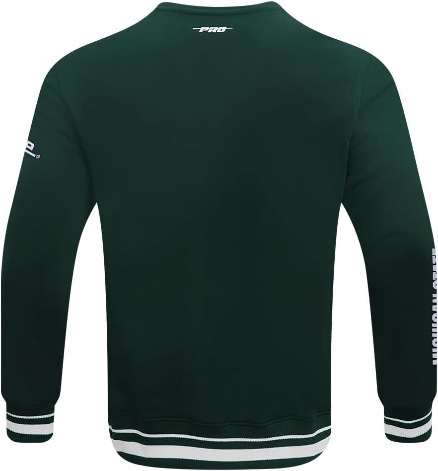 image:imagePro Standard NCAA mens Pro Standard Mens Classic Chenille Brushed Back French Terry Crewneck SweatshirtTeam Color