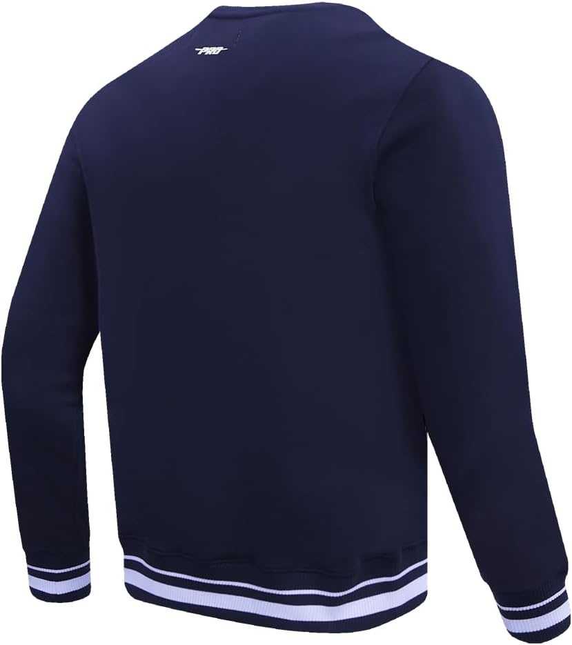 image:imagePro Standard NCAA mens Pro Standard Mens Classic Chenille Brushed Back French Terry Crewneck SweatshirtTeam Color