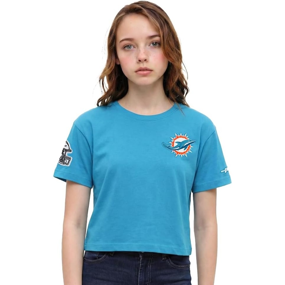 image:imagePro Standard Big Kids NFL Classic Essentials Cotton Short Sleeve Boxy TeeTeal