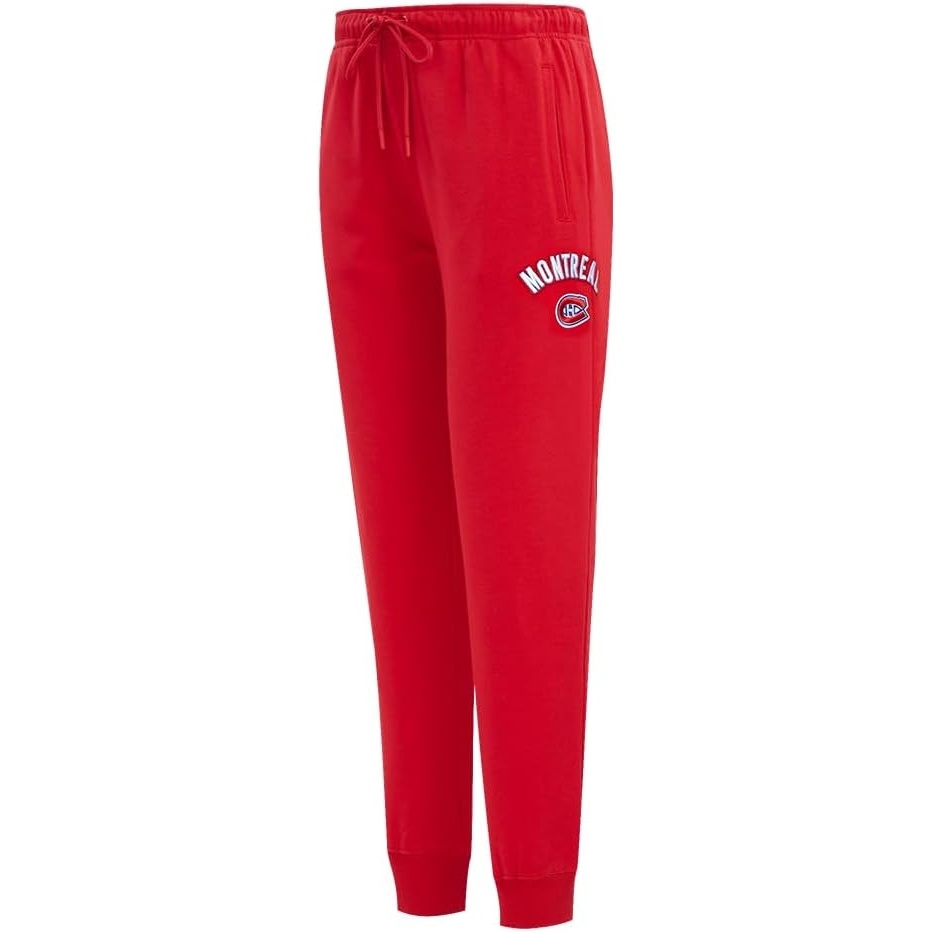image:imagePro Standard NHL Womens Pro Standard Womens NHL Classic Chenille Brushed Back French Terry SweatpantRed