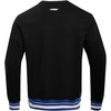 Pro Standard NCAA mens Pro Standard Mens Classic Chenille Brushed Back French Terry Crewneck Sweatshirt(Black/Dodger Blue)
