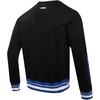 Pro Standard NCAA mens Pro Standard Mens Classic Chenille Brushed Back French Terry Crewneck Sweatshirt(Black/Dodger Blue)