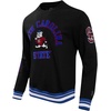 Pro Standard NCAA mens Pro Standard Mens Classic Chenille Brushed Back French Terry Crewneck Sweatshirt(Black/Dodger Blue)