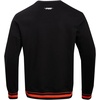 Pro Standard NCAA mens Pro Standard Mens Classic Chenille Brushed Back French Terry Crewneck Sweatshirt(Black/Orange)