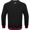 Pro Standard NCAA mens Pro Standard Mens Classic Chenille Brushed Back French Terry Crewneck Sweatshirt(Black/Red/Black)