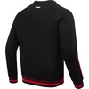 Pro Standard NCAA mens Pro Standard Mens Classic Chenille Brushed Back French Terry Crewneck Sweatshirt(Black/Red/Black)