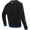 Pro Standard NCAA mens Pro Standard Mens Classic Chenille Brushed Back French Terry Crewneck Sweatshirt(Black/Royal Blue/Black)