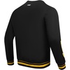 Pro Standard NCAA mens Pro Standard Mens Classic Chenille Brushed Back French Terry Crewneck Sweatshirt(Black/Yellow)