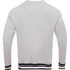 Pro Standard NCAA mens Pro Standard Mens Classic Chenille Brushed Back French Terry Crewneck Sweatshirt(Heather Gray/Black)