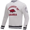 Pro Standard NCAA mens Pro Standard Mens Classic Chenille Brushed Back French Terry Crewneck Sweatshirt(Heather Gray/Black)