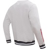 Pro Standard NCAA mens Pro Standard Mens Classic Chenille Brushed Back French Terry Crewneck Sweatshirt(Heather Gray/Black)