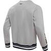 Pro Standard NCAA mens Pro Standard Mens Classic Chenille Brushed Back French Terry Crewneck Sweatshirt(Heather Grey/Midnight Navy)