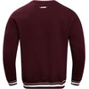 Pro Standard NCAA mens Pro Standard Mens Classic Chenille Brushed Back French Terry Crewneck Sweatshirt(Team Color)