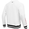 Pro Standard NCAA mens Pro Standard Mens Classic Chenille Brushed Back French Terry Crewneck Sweatshirt(White/Black)