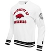 Pro Standard NCAA mens Pro Standard Mens Classic Chenille Brushed Back French Terry Crewneck Sweatshirt(White/Black)
