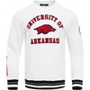 Pro Standard NCAA mens Pro Standard Mens Classic Chenille Brushed Back French Terry Crewneck Sweatshirt(White/Black)