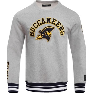 Pro Standard NCAA mens Pro Standard Mens Classic Chenille Brushed Back French Terry Crewneck Sweatshirt(Heather Grey/Midnight Navy)