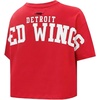 Pro Standard Womens Womens NHL Wingspan Cotton Single Short Sleeve Boxy Tee(Dodger Blue)