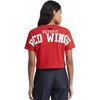 Pro Standard Womens Womens NHL Wingspan Cotton Single Short Sleeve Boxy Tee(Dodger Blue)