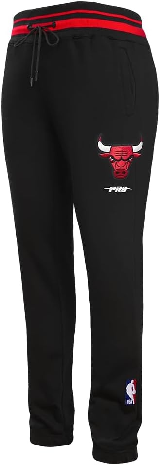 image:imagePro Standard Mens NBA Script Tail Brushed Back French Terry SweatpantBlackRedBlack
