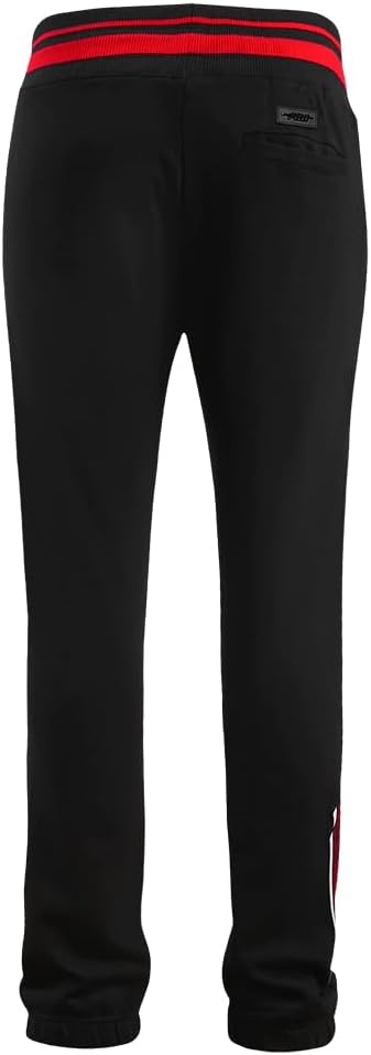 image:imagePro Standard Mens NBA Script Tail Brushed Back French Terry SweatpantBlackRedBlack